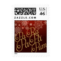 Christmas Postage Stamp Pa ra pa pa pum Snowflake Christmas USPS postage stamp
