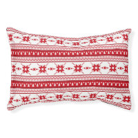 Red Christmas Sweater Inspired Pattern Small Dog Bed