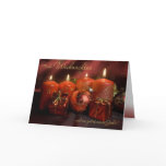 Red Christmas tendency Greeting Card