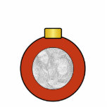 Red Christmas Tree Bulb Custom Ornament Photo Cutouts