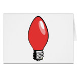 Red Christmas Tree Bulb Greeting Cards