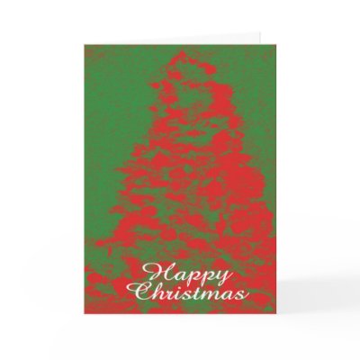 red christmas tree card by mezzo213