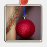 Red Christmas tree ornament