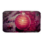 Red Christmas tree ornament iPhone 3 Case