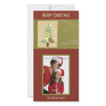 Red christmas tree photocard by theonedesigns Red christmas tree photocard