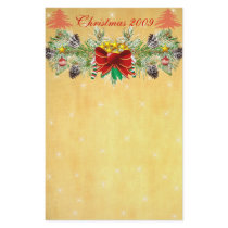 REd Christmas Tree with Stars & Garland Stationery