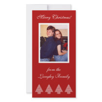 Red Christmas Trees photo cards