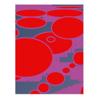 red circle and dark blue purple abstract art