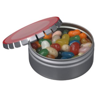 Red Circles Jelly Belly Tins