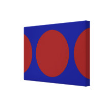 Red Circles on Blue canvas prints