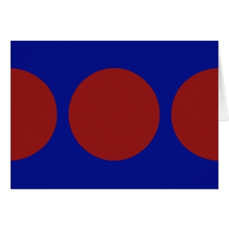 Red Circles on Blue