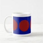 Red Circles on Blue Mug