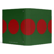 Red Circles on Green binders