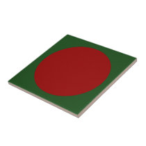 Red Circles on Green tiles