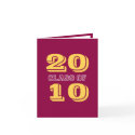 Red class of 2010 graduation photo announcement card