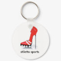red cleat stiletto, stiletto sports keychains by StilettoSports red cleat stiletto, stiletto sports keychains