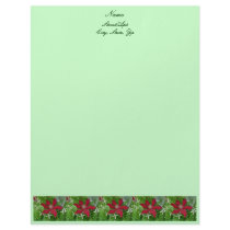 Red Clematis Letterhead