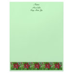 Red Clematis Letterhead