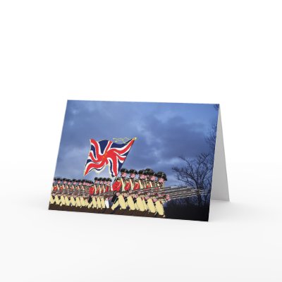 Red Coats! Greeting Card by Room_6_designs