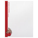 Red Coffee Cupcake red Letterhead