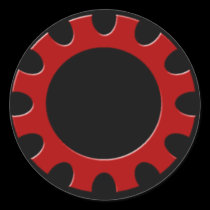 Red Cog Sticker