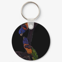 Red Collared Lorikeet keychain