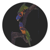 Red Collared Lorikeet stickers