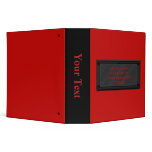 red color binders