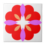 red color heart tiles