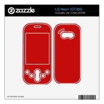 red color LG neon skins