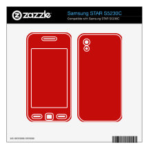 red color samsung STAR S5230C skin