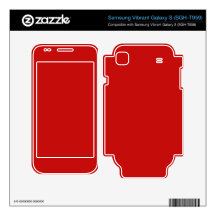 red color skin for samsung vibrant 