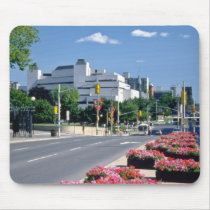 Red Colorful Elgin Street, Ottawa flowers mousepads