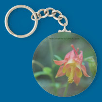 Red Columbine Keychain keychains