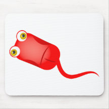 Red Computer Mouse Mouse Pad