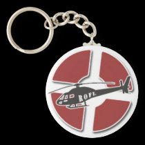 Red Copter Key Chain keychains