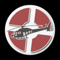 Red Copter Magnet