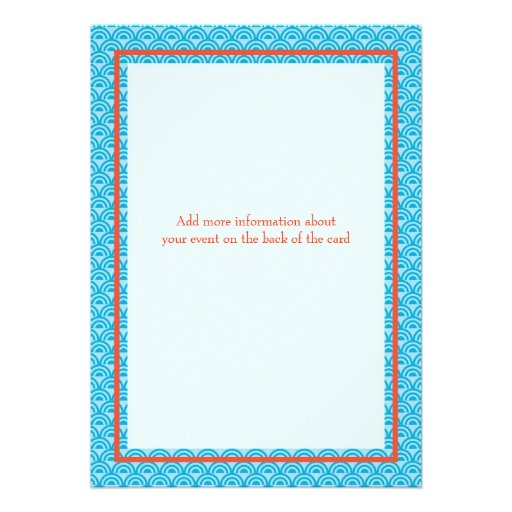 Red Coral Bridal Shower Invitation