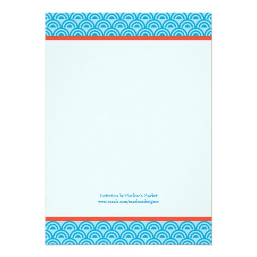 Red Coral Bridal Shower Invitation