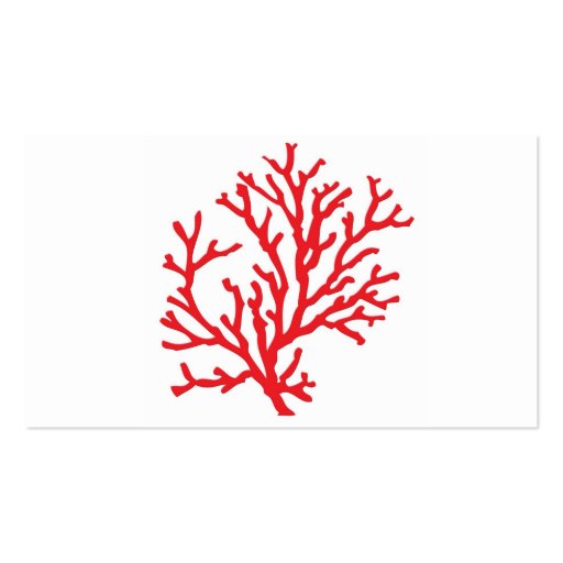 Red Coral Business Card (back side)