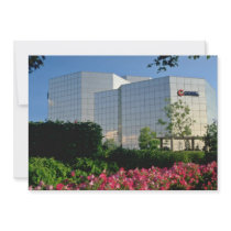 Red Corel Building, Ottawa flowers Personalized Invitations