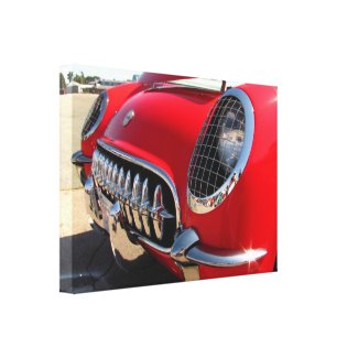 Red Corvette ~ canvas Gallery Wrap Canvas