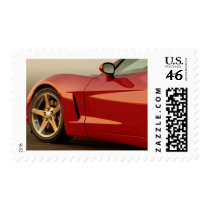 Red Corvette Postage Stamps