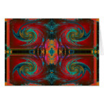 Red Cosmos Swirl cards