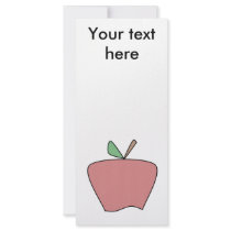 Red country apple custom rack cards