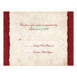Red Country Wedding RSVP Announcement