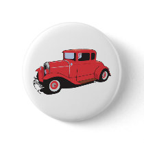 Red Coupe buttons by hotrodshirts Red Coupe buttons