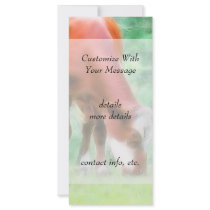 Red Cow in the Green Meadow Rack Card