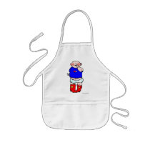 Red Cowboy Boots aprons by CecilyMitchell Red Cowboy Boots aprons