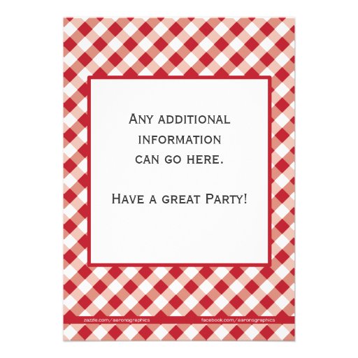 Red Cowgirl Birthday Invitation